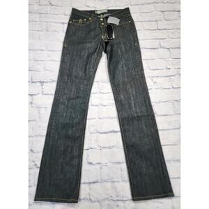 The Proportion of Blu MENS SIZE 30 Jeans Uno Skinny Open Fly Blue Japanese Denim
